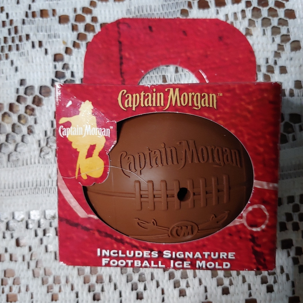 Captain Morgan Mini Football Shaped Ice Mold.